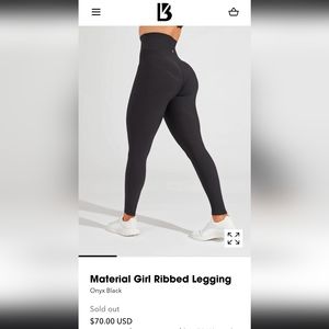 Buffbunny Material Girl Ribbed Legging